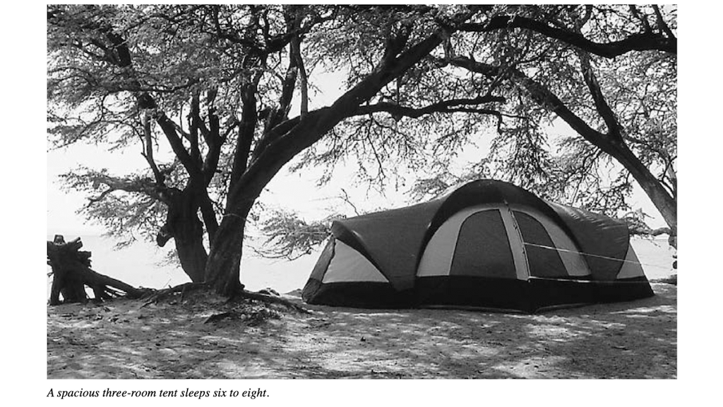 picture of tent from book Camping with Kids.
