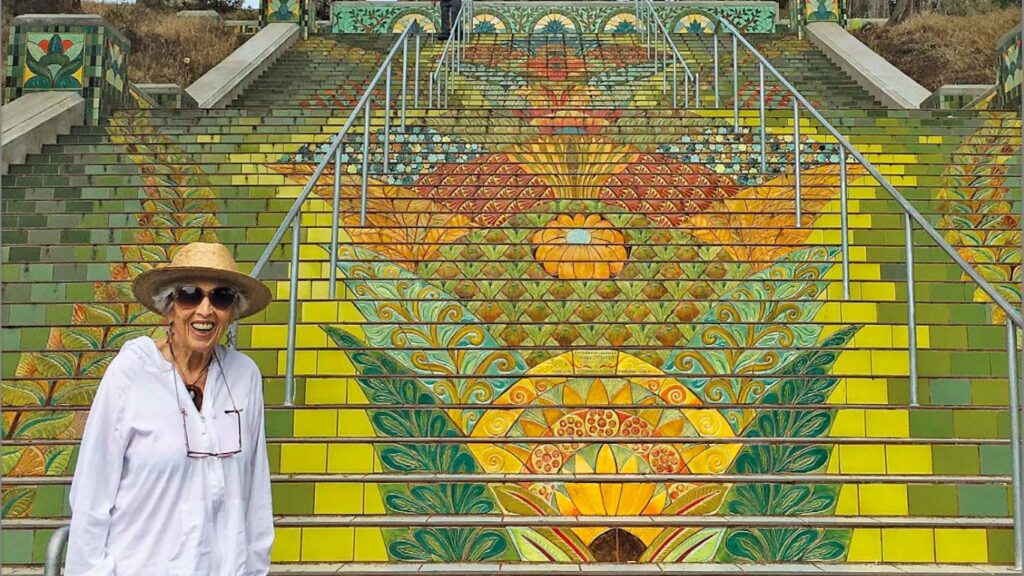 Adah Bakalinsky at Lincoln Park Stairway