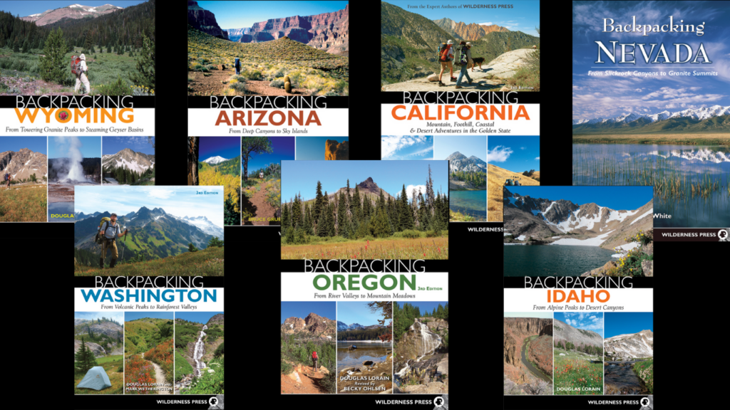 Backpacking series book covers